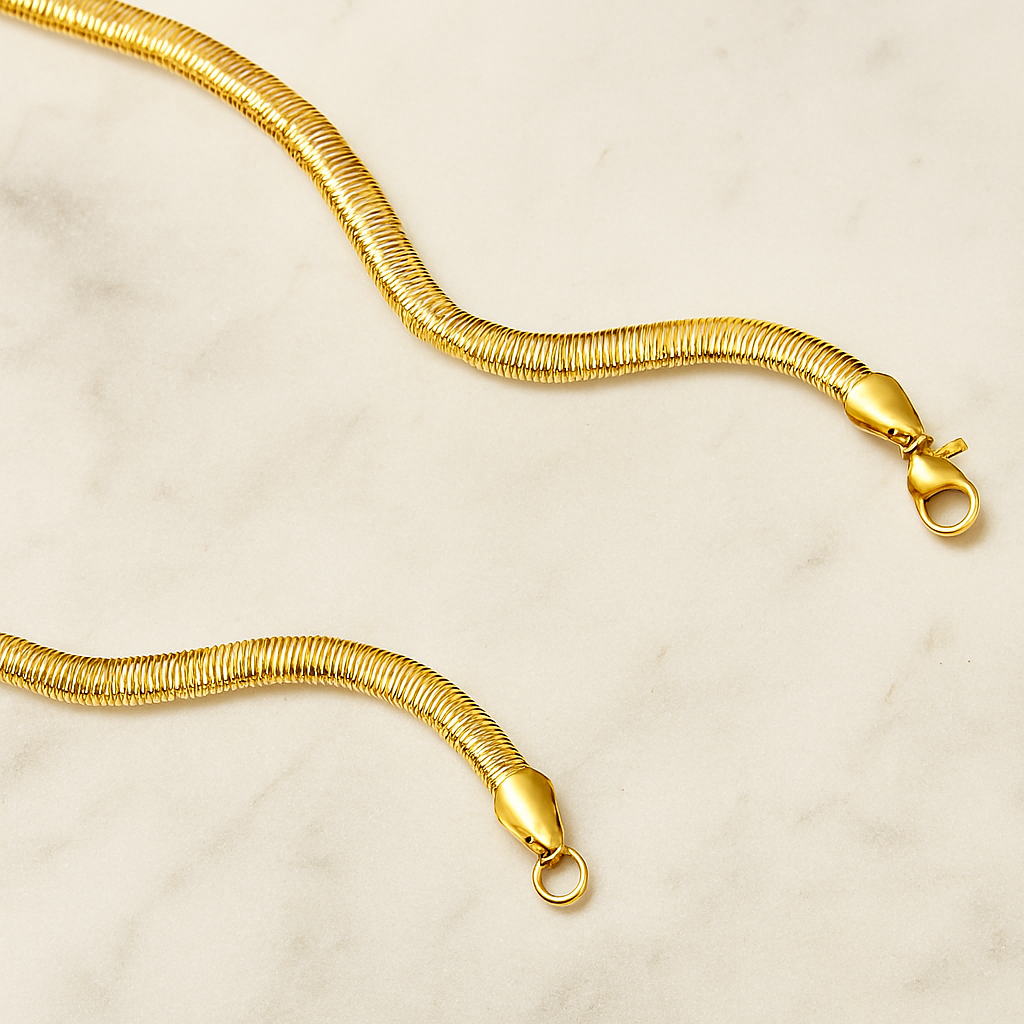 Men's Golden Snake Chain